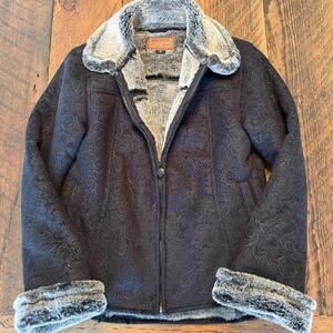 Outback trading company faux fur lined Western jacket